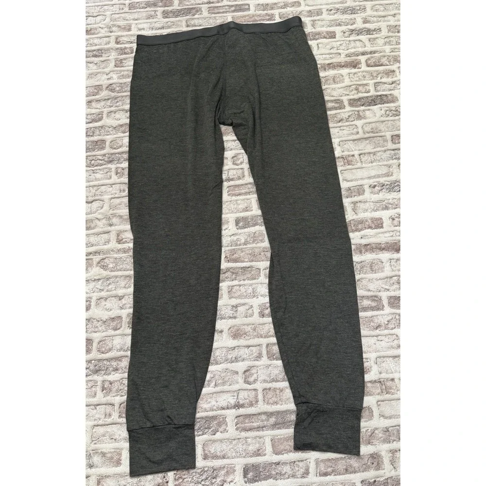 Uniqlo Heattech Men's Tights Fleece Lined Base Layer Pants Gray XL
